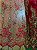 Tule Vermelho com Dourado Bordado - Imagem 1