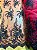 Tule Vermelho com Preto Bordado - Imagem 1