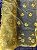 Tule Amarelo com Dourado Bordado - Imagem 1