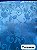 Cetim Azul Turquesa Jacquard - Imagem 1