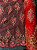 Tule Vermelho com Dourado Bordado - Imagem 1