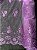 Tule Roxo Bordado - Imagem 1