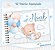 Kit Caderneta de Vacinação e Livro do Bebê "Ursinho Azul" Personalizado - Imagem 4