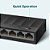 Switch Gigabit de Mesa TP-Link 8 Portas 10/100/1000Mbps - LS1008G - Imagem 2