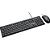 Kit Mouse e Teclado Fortrek C13 Office USB ABNT2 Preto - Imagem 2