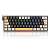 Teclado Mecânico Redragon Fizz RGB Laranja Preto e Cinza Switch Marrom - K617RGB-OG&BK&GY (PT-BROWN) - Imagem 1