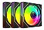 Kit Cooler Fan 3 Unidades F9-L660BK ARGB C3Tech - Imagem 1