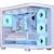 Gabinete Gamer Aerocool ATX P500C Branco Lateral Vidro c/ 4 Fans ARGB - Imagem 1