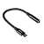Cabo Adaptador Usb Tipo-C Para P3 Fêmea Hifi - Preto - 15Cm - Nylon - P3Ucp-15P - Imagem 4