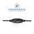 Headset Com Fio Hf250 Cabo De 150Cm P3 Com Adaptador Usb Com Controle De Volume Integrado - Ph467 - Imagem 4