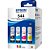 Kit com 4 Garrafa de Tintas Epson T544 Preto Ciano Magenta Amarelo - T544520-4P - Epson - Imagem 1