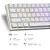 Teclado Gamer Mecânico OX Moon TKL 60% USB Switch Azul Anti Ghosting Branco - Imagem 2
