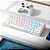 Teclado Gamer Mecânico OX Moon TKL 60% USB Switch Azul Anti Ghosting Branco - Imagem 5