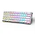 Teclado Gamer Mecânico OX Moon TKL 60% USB Switch Azul Anti Ghosting Branco - Imagem 1