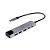 Hub Dock Adaptador USB-C Get 6 em 1 Get 1 USB 2.0 1 USB 3.0 1 HDMI 1 RJ45 2 USB C - Imagem 1