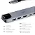 Hub Dock Adaptador USB-C Get 6 em 1 Get 1 USB 2.0 1 USB 3.0 1 HDMI 1 RJ45 2 USB C - Imagem 3