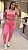 conjunto legging top flick oxyfit rosa iogurte g - Imagem 1