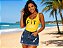 conjunto mini saia degrand 38 body oxyfit amarelo - Imagem 1