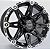 KIT 4 RODAS M22 OFF-ROAD R16x9 - PRETO DIAMANTADO - Imagem 1