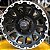 KIT 4 RODAS M15 OFF-ROAD R16x7 - PRETO DIAMANTADO - Imagem 2