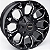 KIT 4 RODAS M12 OFF-ROAD R17x8 - PRETO DIAMANTADO - Imagem 1