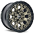 KIT 4 RODAS M31 OFF-ROAD R17x9 - GOLD BLACK - Imagem 4