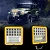 FAROL MILHA 126W QUADRADO 48 LEDS ANGEL EYES SETA (PAR) - Imagem 3