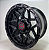KIT 4 RODAS - NASHVILLE R17X9 6X139.7 BLACK - Imagem 2