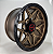 KIT 4 RODAS - NASHVILLE R17X9 6X139.7 - BRONZE - Imagem 1