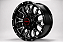 KIT 4 RODAS - DETROIT R18X9 6X139 - PRETO DIAMANTADO - Imagem 1