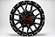 KIT 4 RODAS - PHOENIX R18X9 6X114 - PRETO DIAMANTADO - Imagem 2