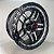 KIT 4 RODAS - PRESCOTT R18X9 6X139 - PRETO DIAMANTADO - Imagem 1