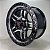 KIT 4 RODAS - PRESCOTT R18X9 6X139 - PRETO DIAMANTADO - Imagem 3