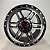 KIT 4 RODAS - HOUSTON R17X9 6X139 - PRETO DIAMANTADO - Imagem 2