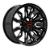 KIT 4 RODAS - TENNESSEE R20X9 6X139 - PRETO DIAMANTADO - Imagem 1