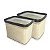 Kit 2 Potes Herméticos para Arroz Porta Alimentos Cozinha 4L - Imagem 1