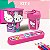 Kit 4 Peças Pote Lancheira Organizador Multiuso Hello Kitty 50 Anos Personagem - Imagem 1