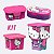 Kit Pote Infantil Hello Kitty Marmita Lanche Escolar Organizador Bebê Criança - Imagem 1