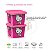 Kit Pote Infantil Hello Kitty Marmita Lanche Escolar Organizador Bebê Criança - Imagem 4
