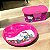 Kit Pratinho Bebê Infantil e Marmitinha Lancheira Organizador Hello Kitty 50 Anos Personagem - Imagem 1