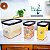 Jogo 3 Potes Herméticos Acrílico Porta Alimentos Arroz Farinha Açúcar Café - Imagem 1