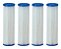 Kit 4 Refil Filtro 9 3/4 Plissado Lavável Reutilizável 20mic - Imagem 1