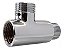 Adaptador Tee T Maquina Lavar Tanque 1/2 X 1/2x3/4 Latão Cromado - Imagem 1