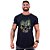 Camiseta Longline Masculina Manga Curta MXD Conceito Caveira Abstrata - Imagem 7