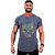 Camiseta Longline Masculina Manga Curta MXD Conceito Caveira Abstrata - Imagem 1