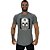 Camiseta Longline Masculina Manga Curta MXD Conceito Caveira Lenhadora - Imagem 5