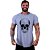 Camiseta Longline Masculina Manga Curta MXD Conceito Caveira Quadricular - Imagem 1