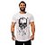 Camiseta Longline Masculina MXD Conceito Limitada Skull Gotas Artísticas - Imagem 1
