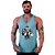 Regata Cavada Masculina MXD Conceito BodyBuilder Halteres Musculoso - Imagem 2