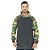 Blusa Moletom Masculino MXD Conceito Com Touca Preto Detalhes Camuflado Verde - Imagem 1